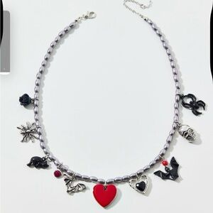 NWT Urban Outfitters Lilith Charm Necklace 16 inch w Extender Halloween Gothgirl